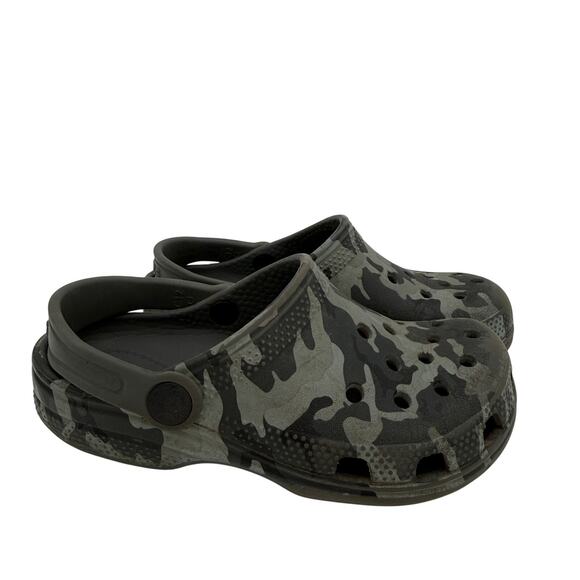 Crocs Child Youth Camo Classic Clogs Size 12 - Picture 1 of 8